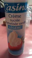 Crème sucrée aromatisée vanille LÉGÈRE
