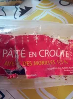 Pâté en croûte supérieur avec des morilles 1,3 %, pâte saindoux