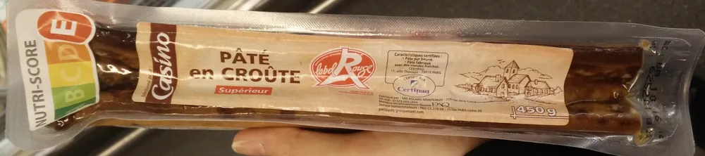 Pâté en croûte supérieur Label Rouge