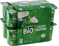 Yaourt nature issu de l'agriculture biologique