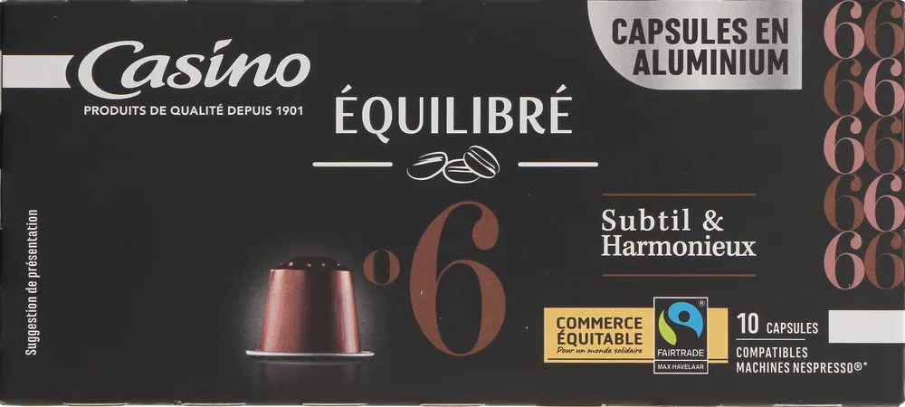 capsules de café Espresso Arabica
