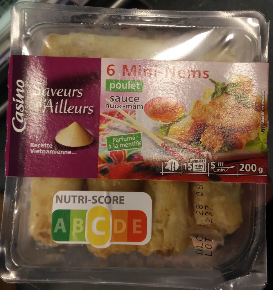 6 mini nems poulet sauce Nuoc-mâm