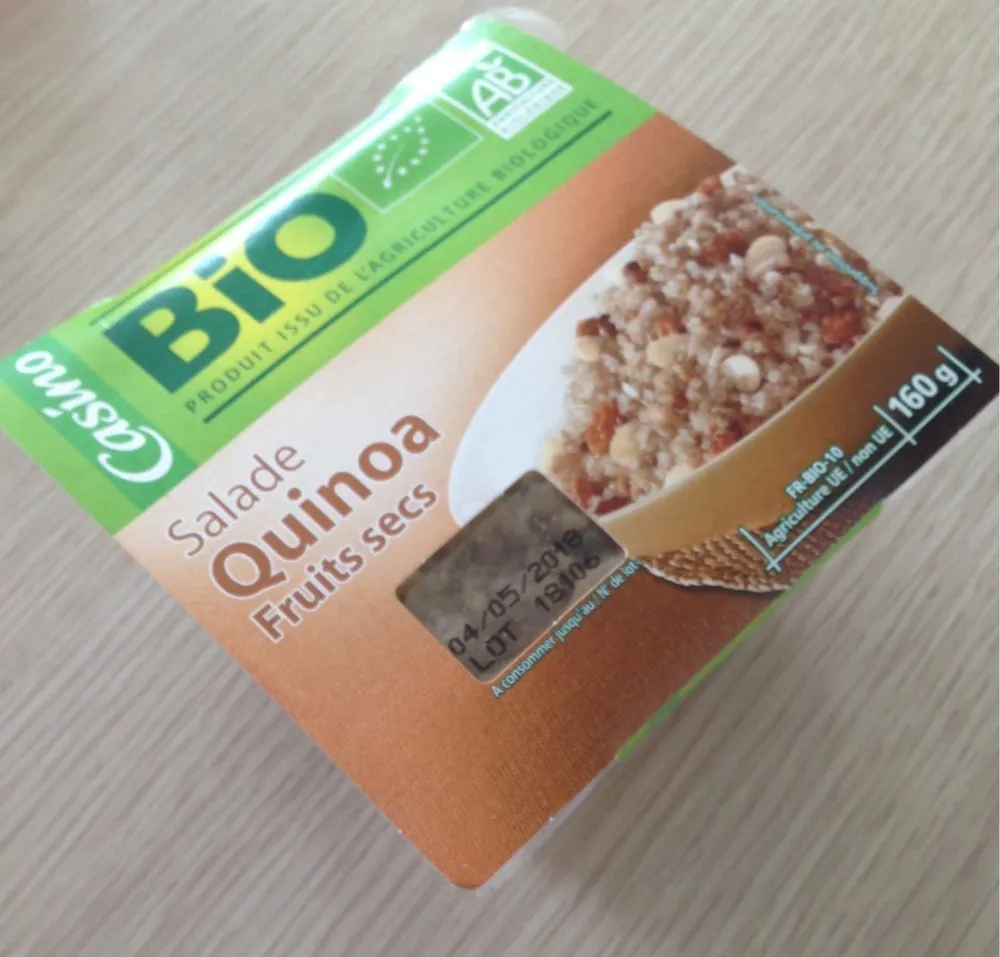 Salade Quinoa fruits secs Bio