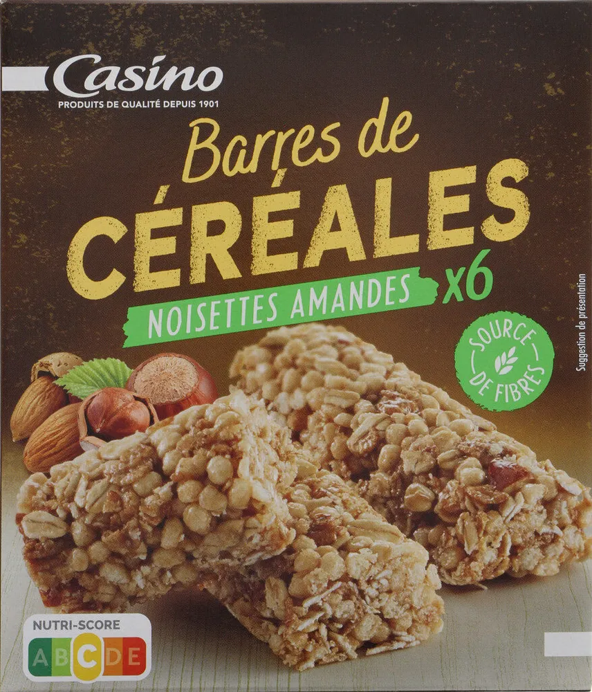 Barre de céréales - noisettes amandes