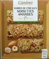 Barres de céréales noisettes amandes
