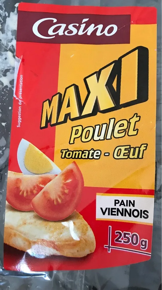 Sandwich Pain Viennois Maxi Poulet Tomate Oeuf