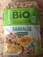 Farfalles au blé complet bio