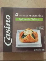 4 paniers feuilletés épinards chèvre