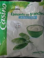 Epinards en branches à la crème