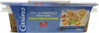 Filets de harengs fumés doux à l'huile, aux aromates et aux épices
