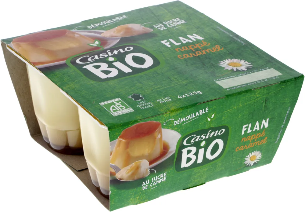 Flan nappé caramel BIO