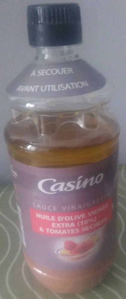 Sauce vinaigrette à l'huile d'olive (10%) et aux tomates séchées