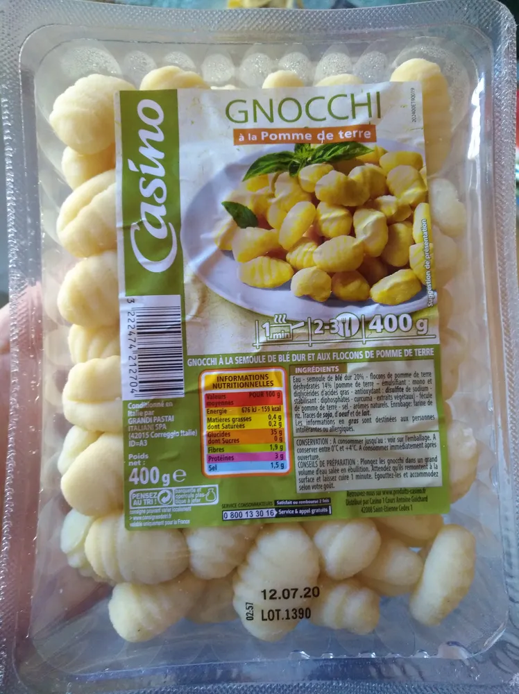 Gnocchi à la Pomme de terre