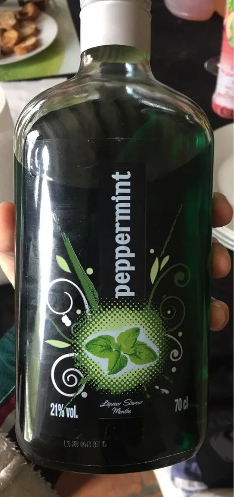Liqueur saveur menthe 21% vol PEPPERMINT
