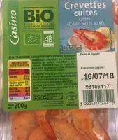 Crevettes Nordiques Entières Cuites