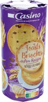 Toasts briochés aux raisins