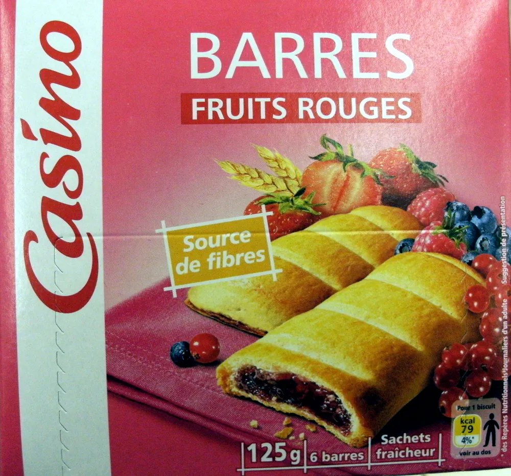 Casino barres fruits rouges
