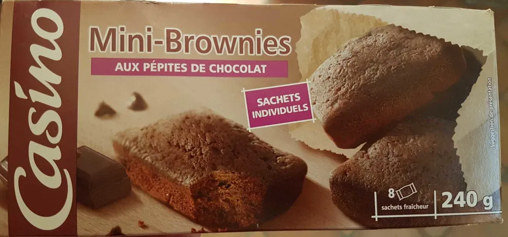 MiniBrownies aux pépites de chocolat