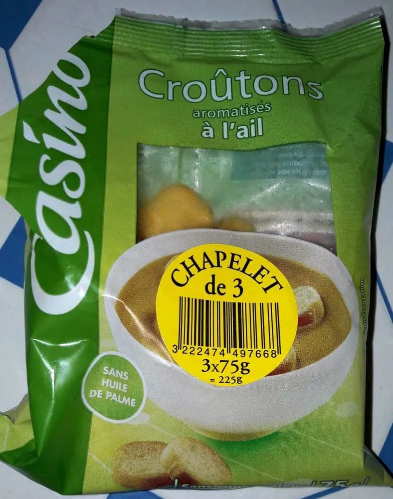 Croûtons aromatisés à l'ail