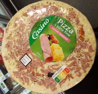 Pizza à pâte fine jambon-emmental