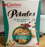 Pétales de blé complet et fruits