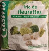 Trio de fleurettes : choux-fleurs - choux Romanesco - brocolis