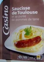 Saucisse de Toulouse et purée de pommes de terre