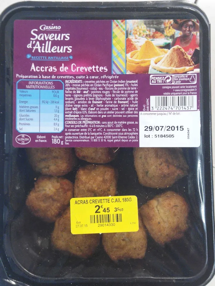 Accras de crevettes