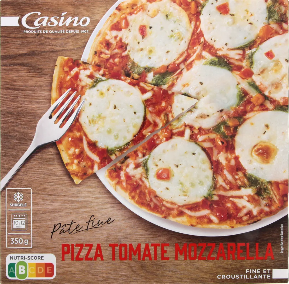 Pizza Mozzarella tomate pâte fine