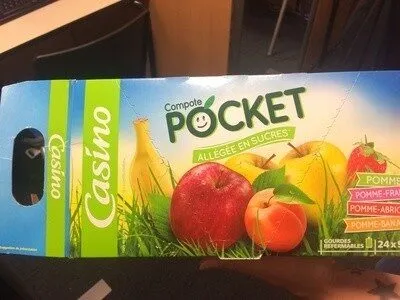 compote POCKET  allégée en sucres