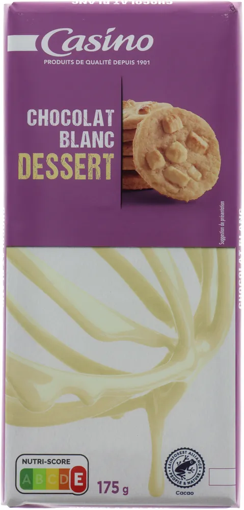 Chocolat à pâtisser blanc