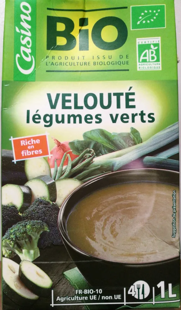 Velouté de légumes verts Bio