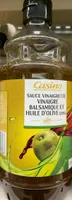 Sauce vinaigrette vinaigre balsamique et huile d'olive