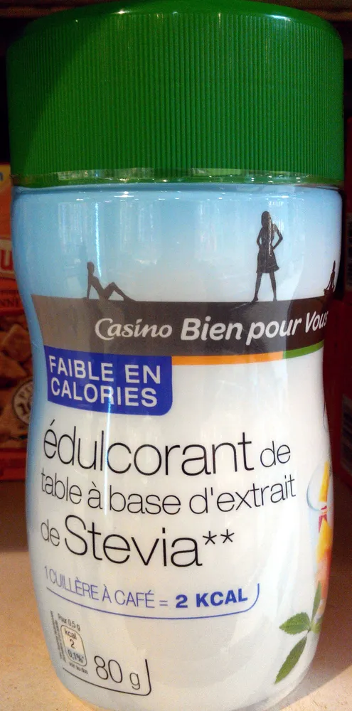 Édulcorant de table à base d'extrait de stévia