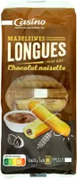 Madeleines longues coeur goût chocolat noisette