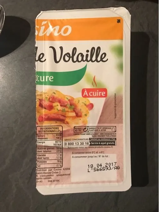 Lardons de volaille nature