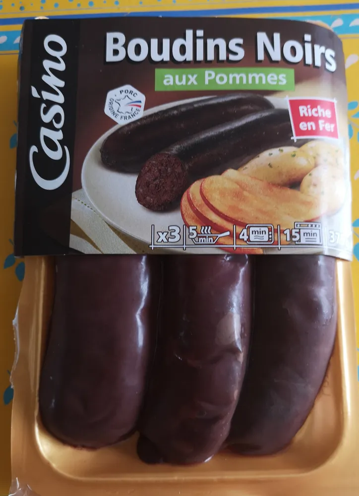 Boudins noirs aux pommes