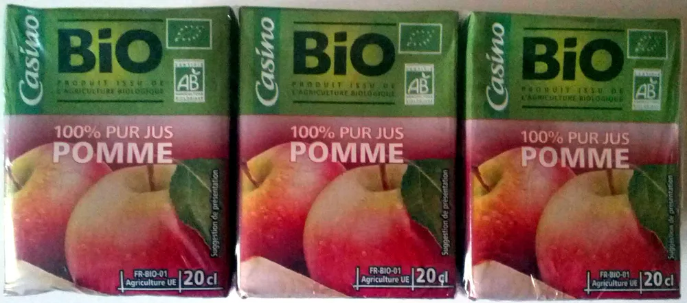 100% pur jus de pomme