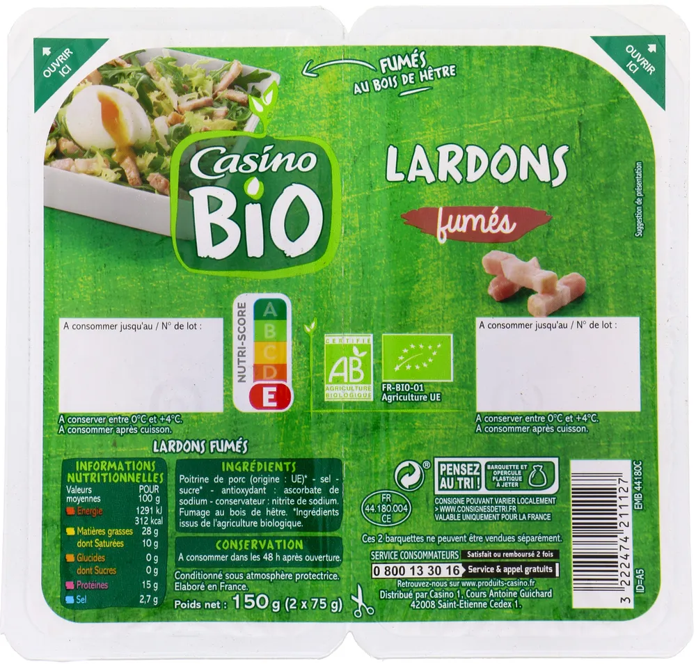 Lardons nature
