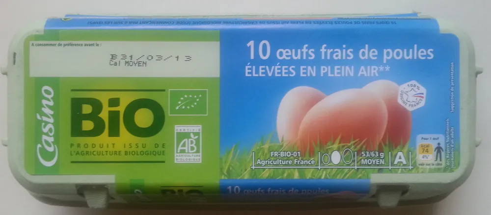6 / 10 Oeufs frais de