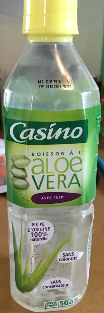 Boisson à l'Aloé vera