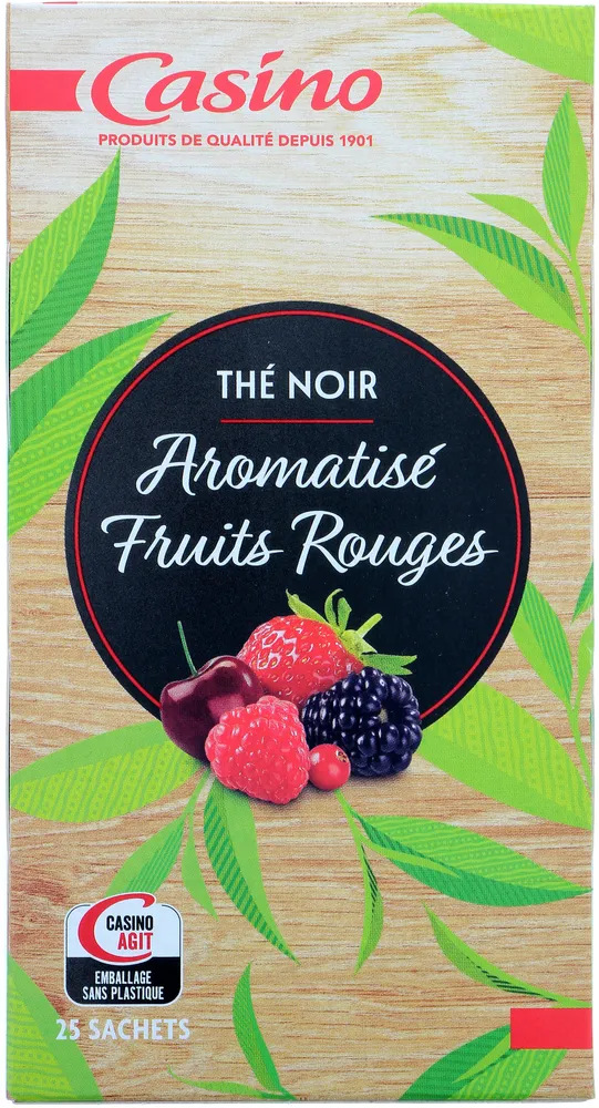 Thé noir saveur fruits rouges