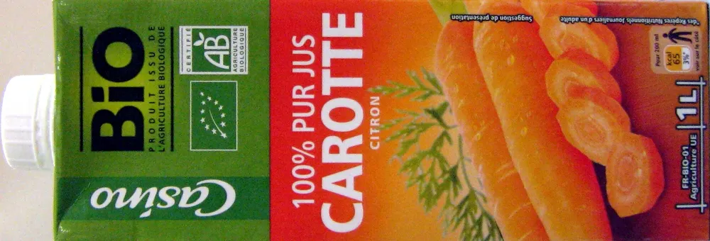 100 % Pur Jus Carotte Citron