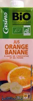 Jus Orange Banane à base de concentré et de purée
