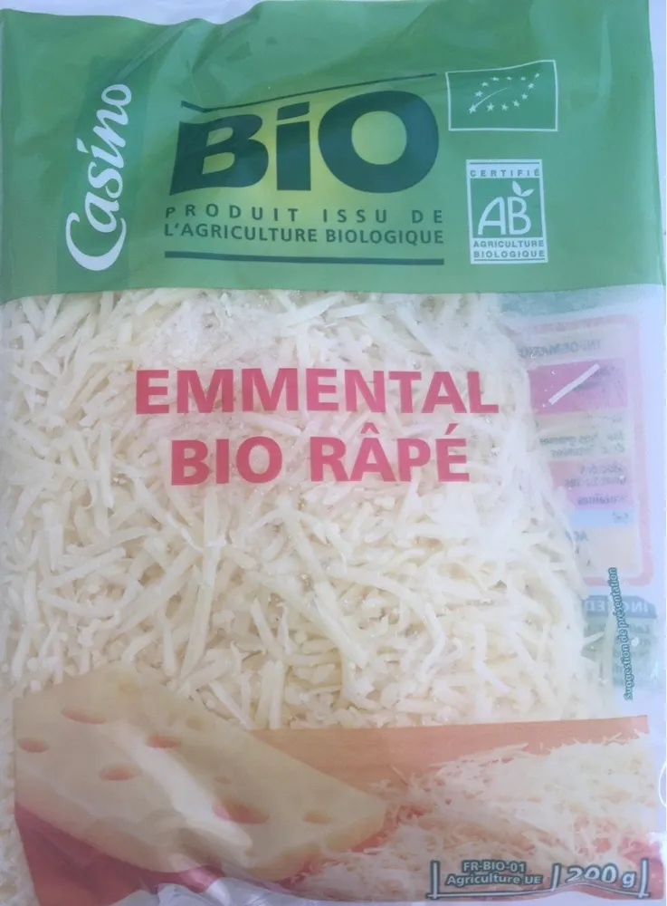 Emmental bio râpé