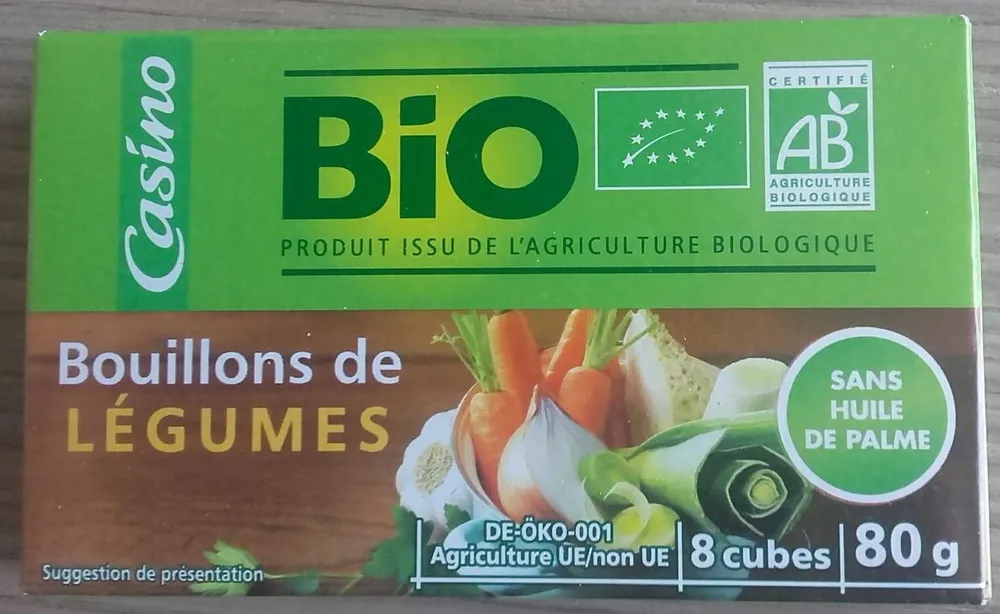 Bouillon cube de légumes BIO