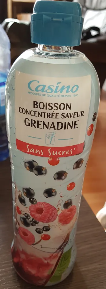 sans sucres grenadine