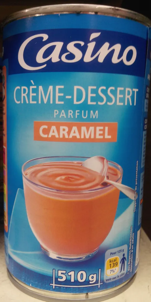 Crème-dessert parfum caramel