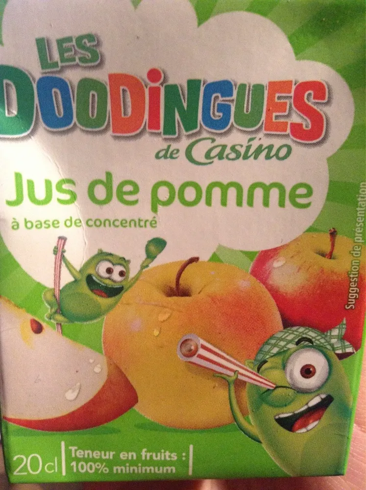 Les doodingues jus de pomme