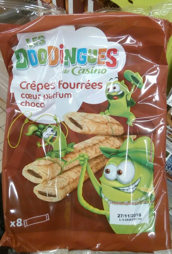 Crêpes fourrées coeur choco